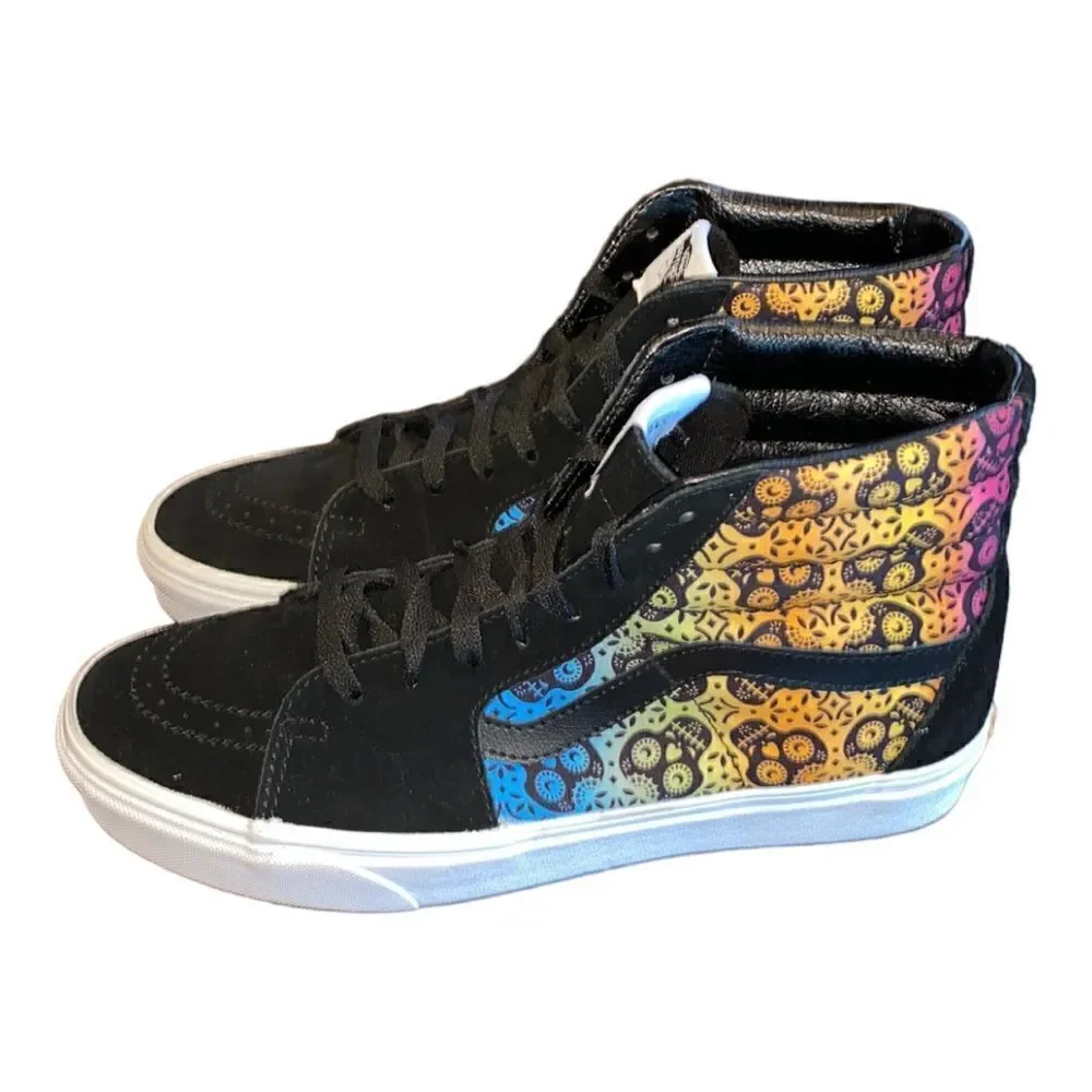 Vans SK8-Hi Dia De Los Muertos Day of Dead Sneakers Size Men’s 9.5 Women’s 11
